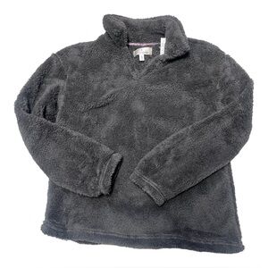 Cuddl Duds Gray Fleece Pullover Sz S NWT